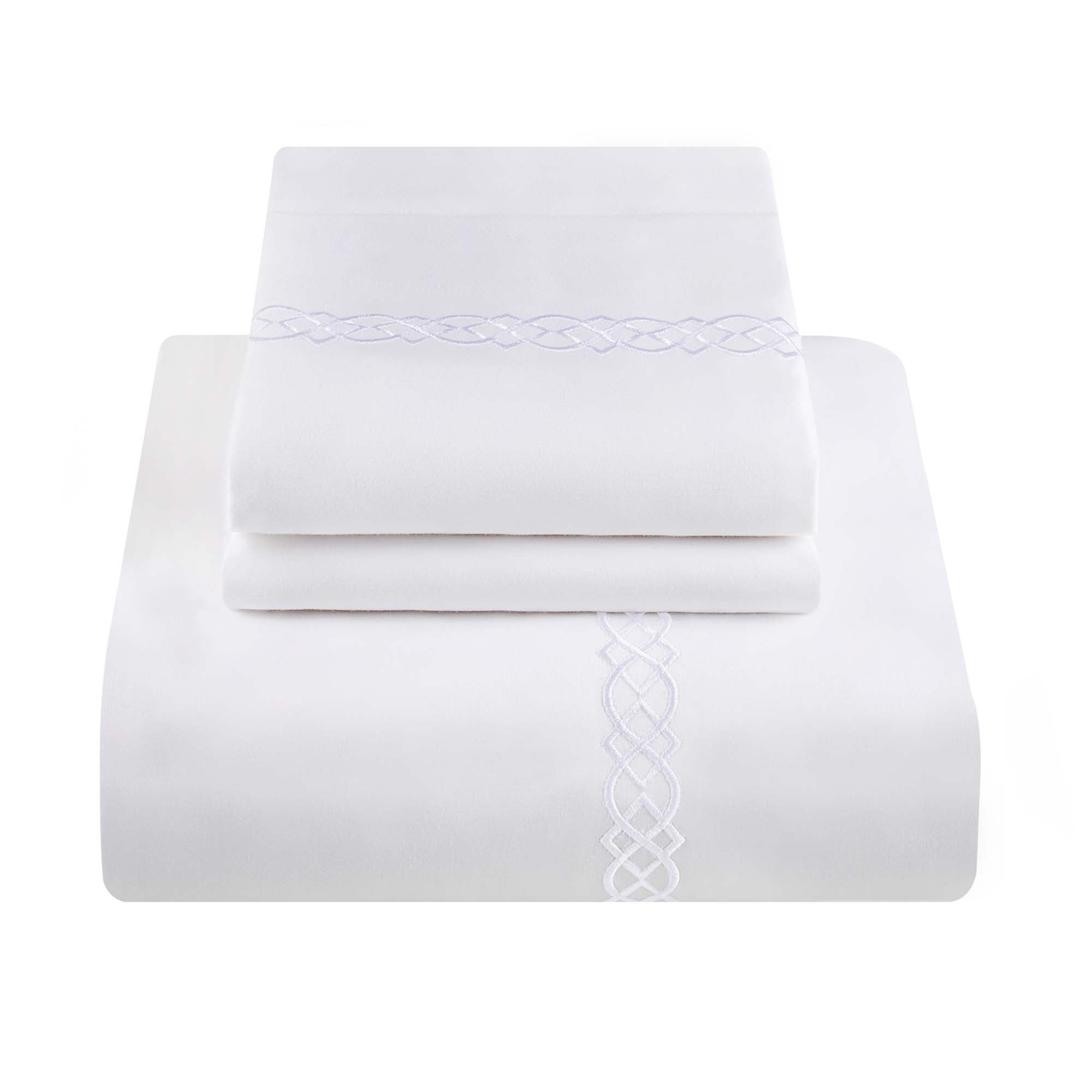 Luxury 1000 Thread Count Egyptian Cotton Embroidered Duvet Cover Set - King Size Bedding for Hotel & Home Decor