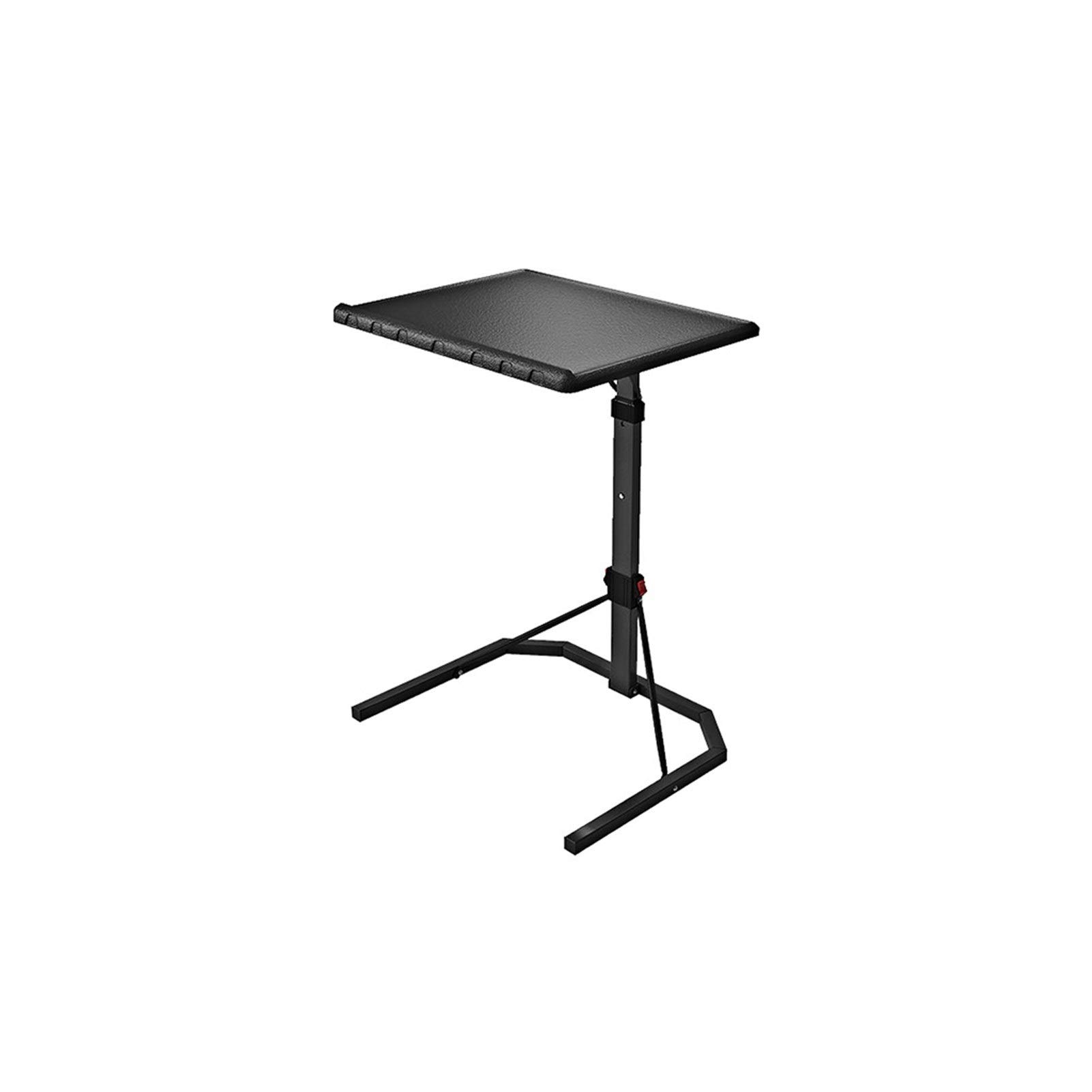 Adjustable Overbed Table with Wheels - Folding Laptop Desk for Bed, Portable Computer Stand with Height & Tilt Control (51x45x76-106cm) - Perfect for Gaming, Working, Reading & Eating in Bed