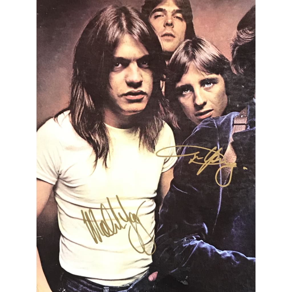 Authentic Signed AC/DC Album by Angus & Malcolm Young with JSA Certificate - Perfect for Rock Collectors & Music Memorabilia Displays