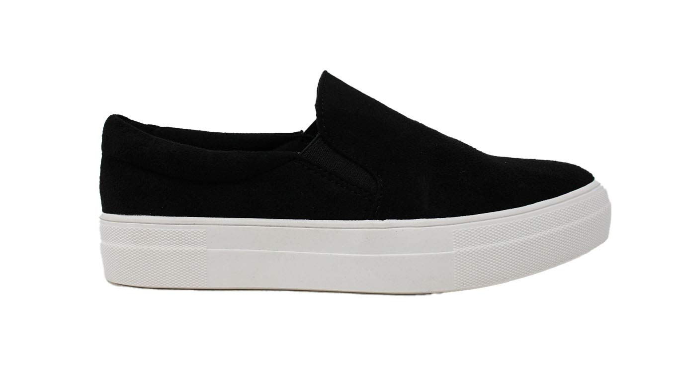 Women's Black Suede Hiking Sneakers - Synthetic Leather Outdoor Walking Shoes for Hiking, Travel & Casual Wear - Size 6 B(M) US
