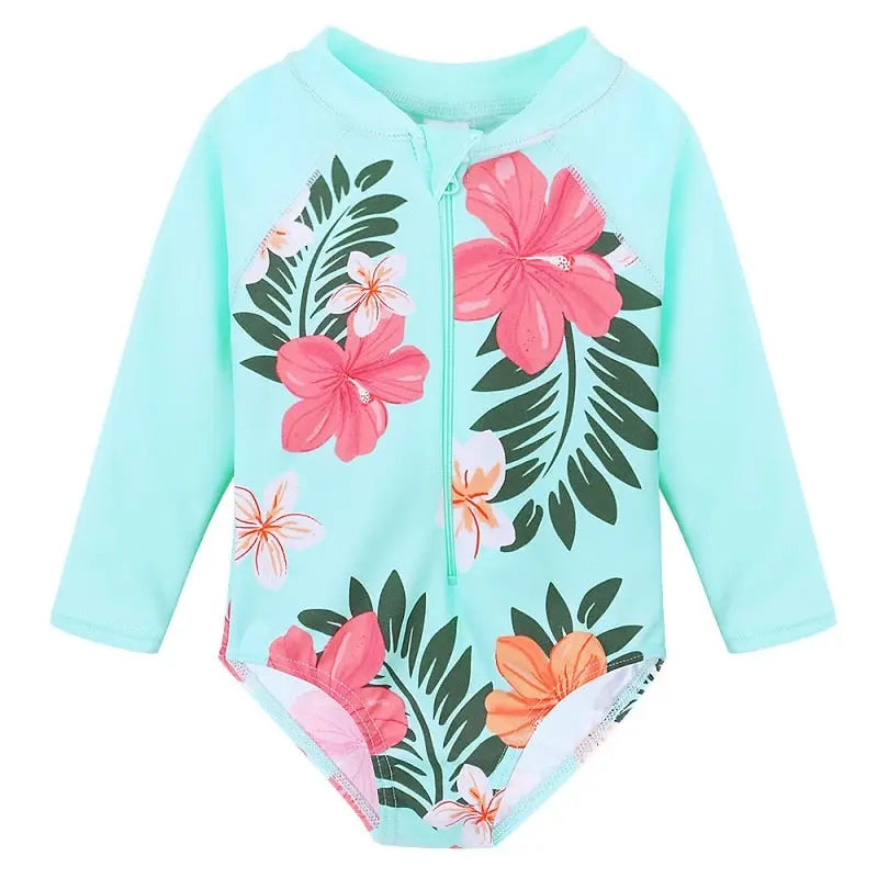 One Piece Girl Swimsuit for 0-6 Years Old | Cute Baby Swimwear for Toddlers & Kids - Perfect for Beach, Pool & Summer Water Play