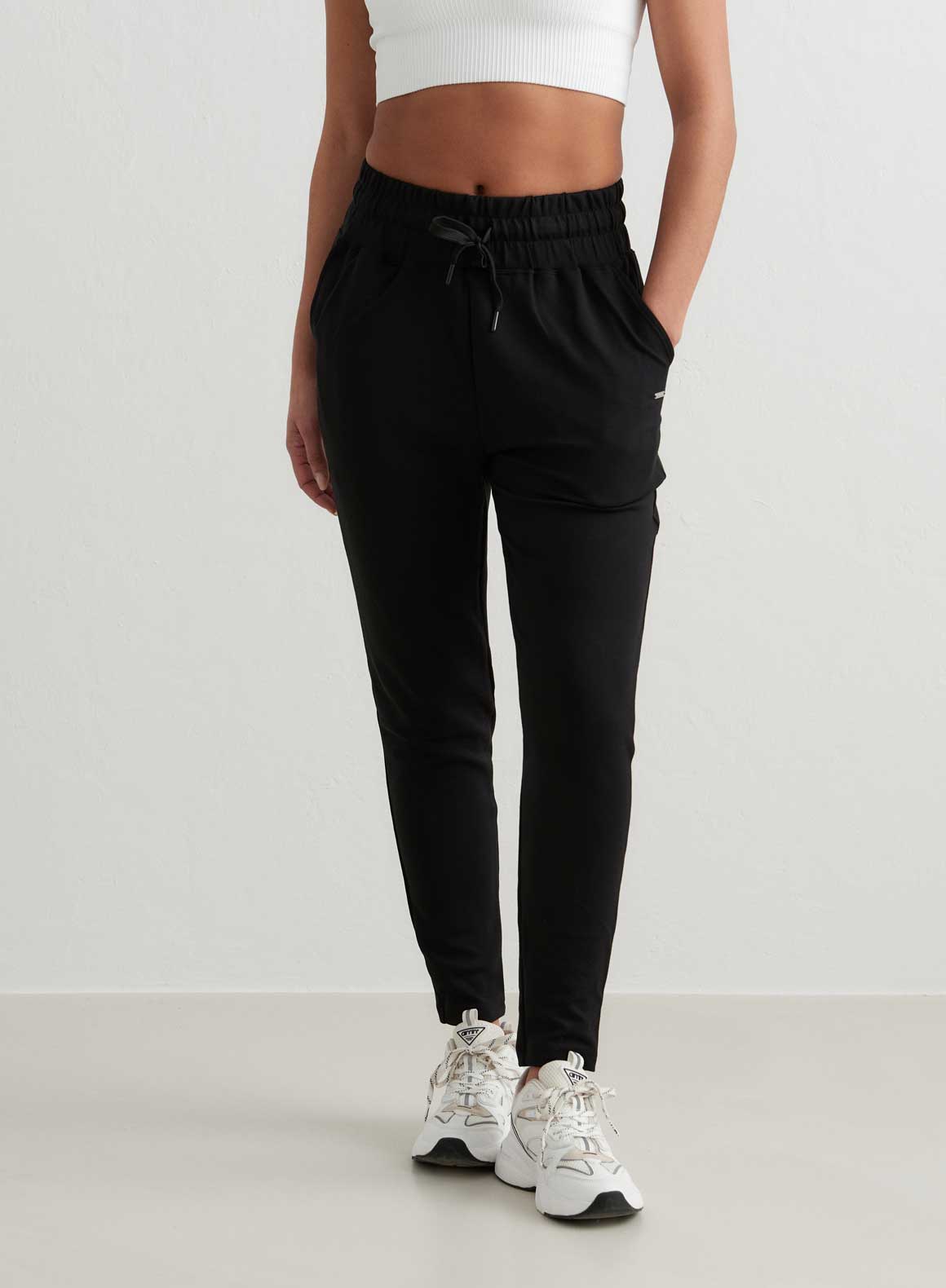 Premium Black Modal Sweatpants for Women - Ultra Soft & Comfortable Lounge Pants for Yoga, Travel & Relaxation at Home