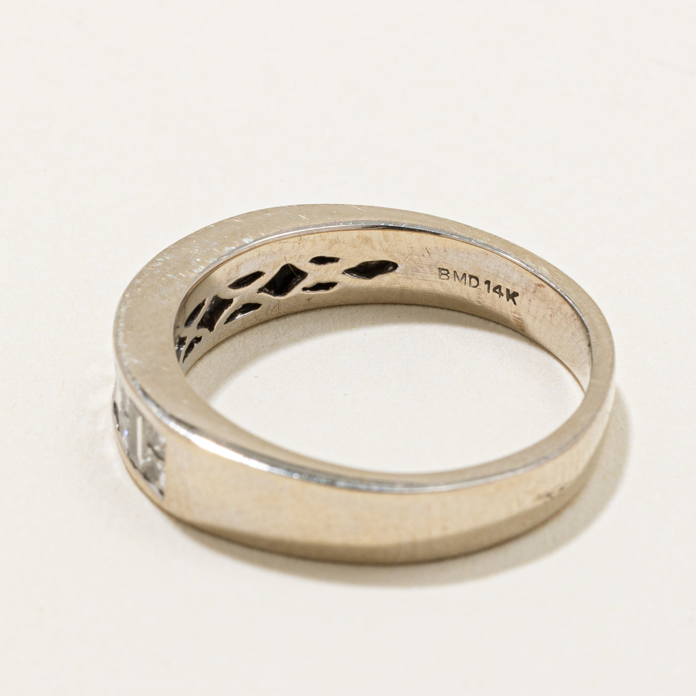 14K Channel Set Diamond Ring | 0.30ctw Total Weight | Size 5.5 | Wedding, Engagement, Anniversary Gift for Her | Elegant Jewelry for Special Occasions