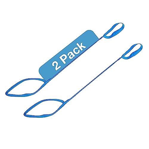 Sammons Preston Rigid Leg Lifter with Hand Loops & Foot Grips - 2 Pack for Adults, Elderly & Disabled - Bed, Wheelchair & Car Mobility Aid for Easy Leg Lifting & Transfer Assistance