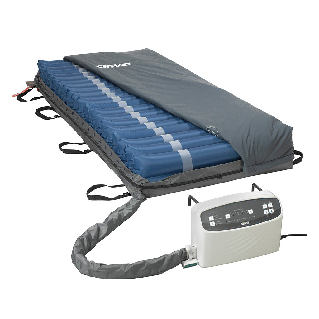 Med Aire 8 Alternating Pressure & Low Air Loss Mattress System - Hospital Grade for Pressure Ulcer Prevention & Recovery, Ideal for Home Care & Long-Term Patients