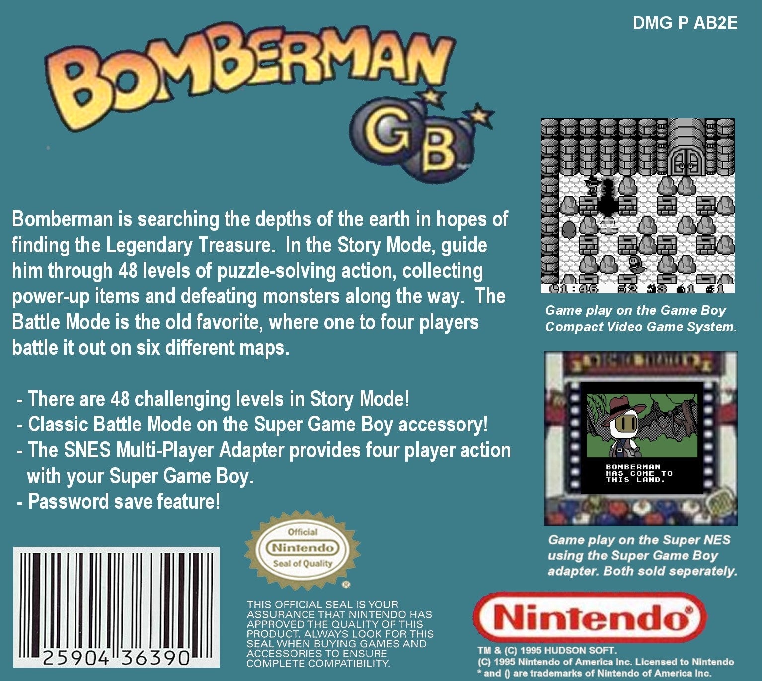 Vintage Bomberman Game Boy Video Games - Retro Gaming Collectible for Nintendo Fans | Perfect for Nostalgic Play & Display