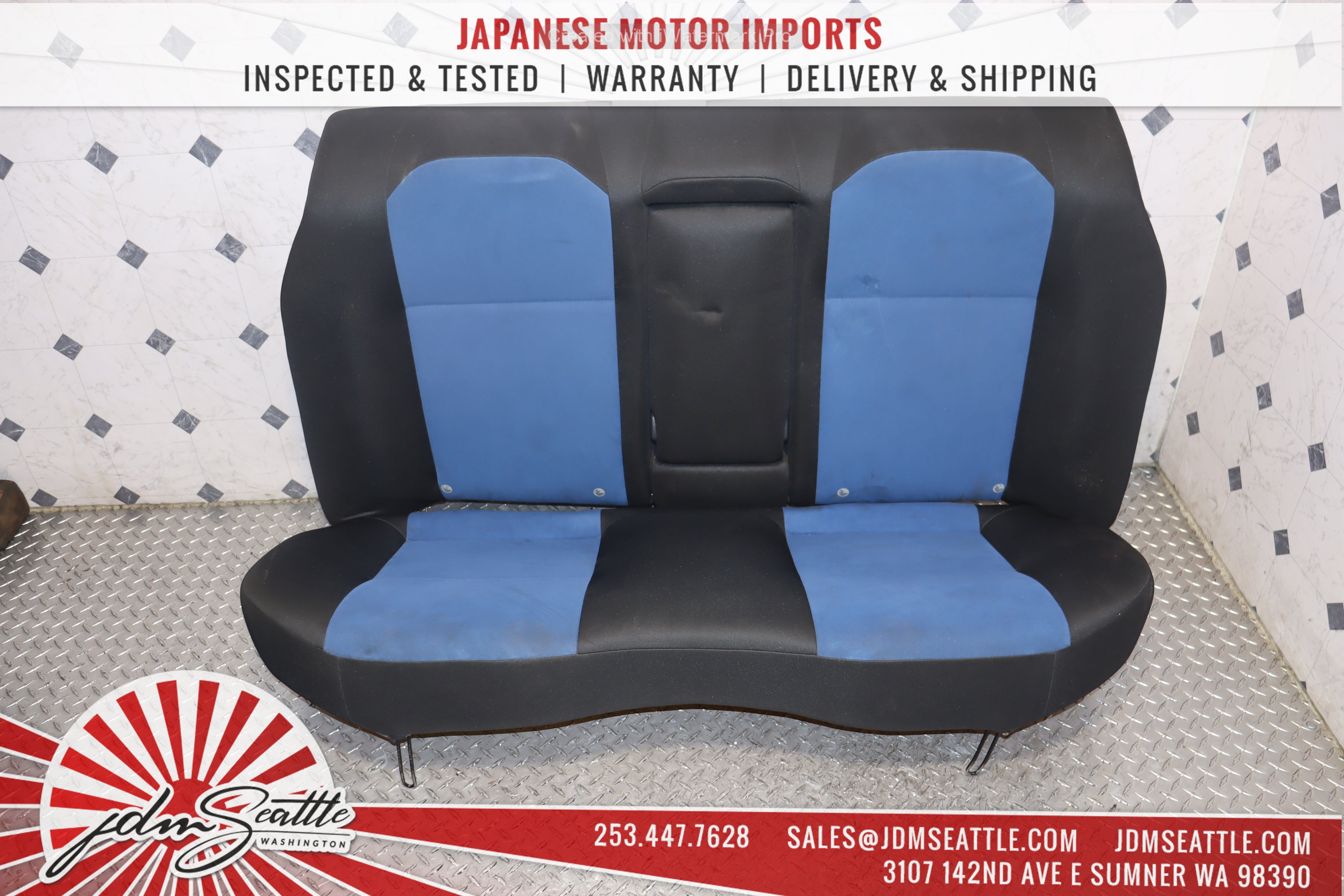 2002-2007 Subaru Impreza WRX STI GDB Complete Blue Front & Rear Seats - JDM Performance Upgrade for Racing & Street Use
