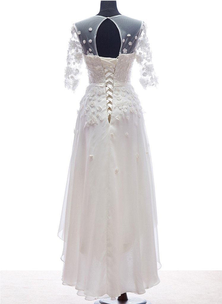 Elegant Women's High-Low Chiffon Dress for Beach, Wedding, Evening Party & Special Occasions | Flowy Summer Formal Gown for Bridesmaid, Prom & Cocktail Events
