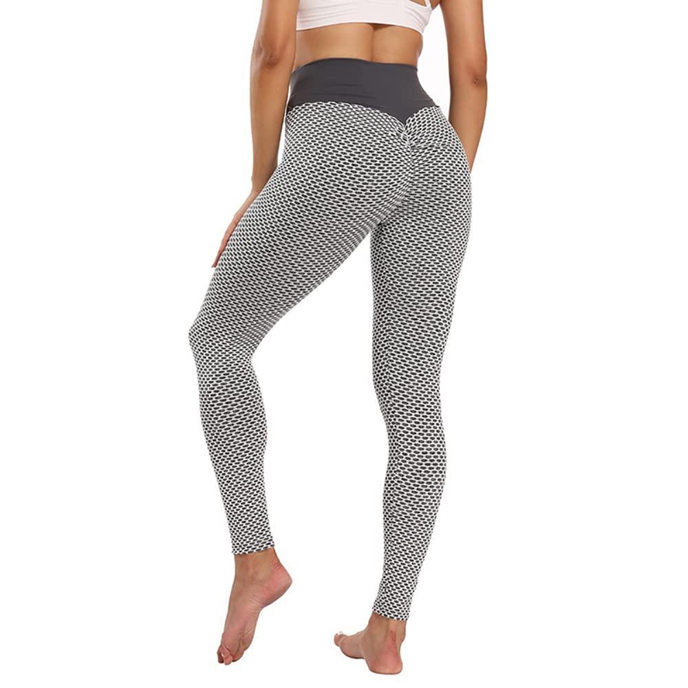 RicaActiveWear RAW Honeycomb TikTok Leggings for Women - Butt Lifting, Yoga & Workout Pants - High Waisted Gym Leggings for Running, Fitness & Lounge Wear