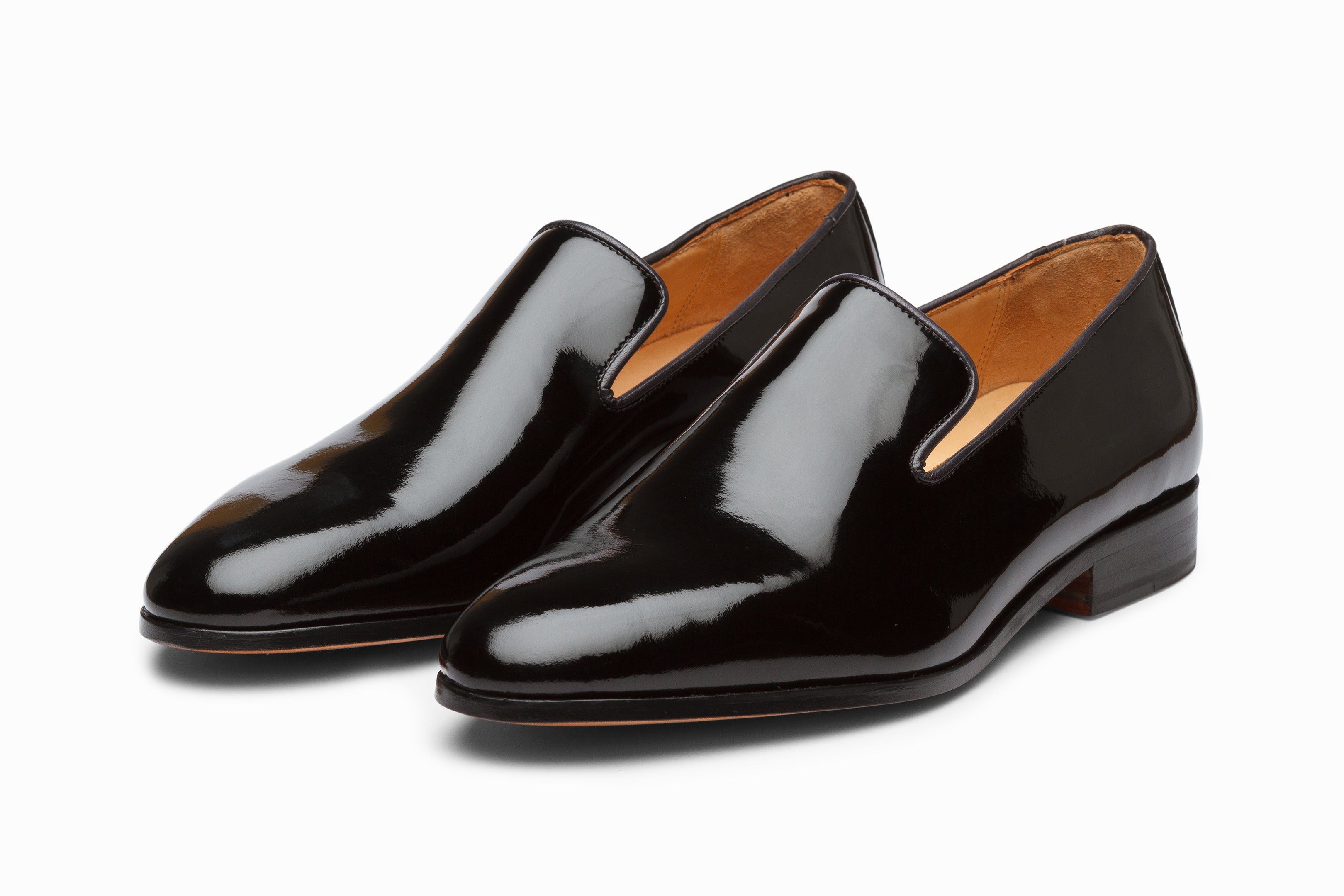 Stylish Patent Black Venetian Loafers for Men & Women - Comfortable Slip-On Dress Shoes for Office, Business & Casual Wear