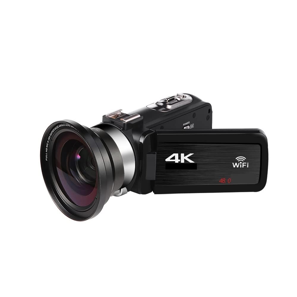 BODORME 4K 48MP Vlogging Camera with Touch Screen & Fill Light - Perfect for YouTube & Travel Vlogging