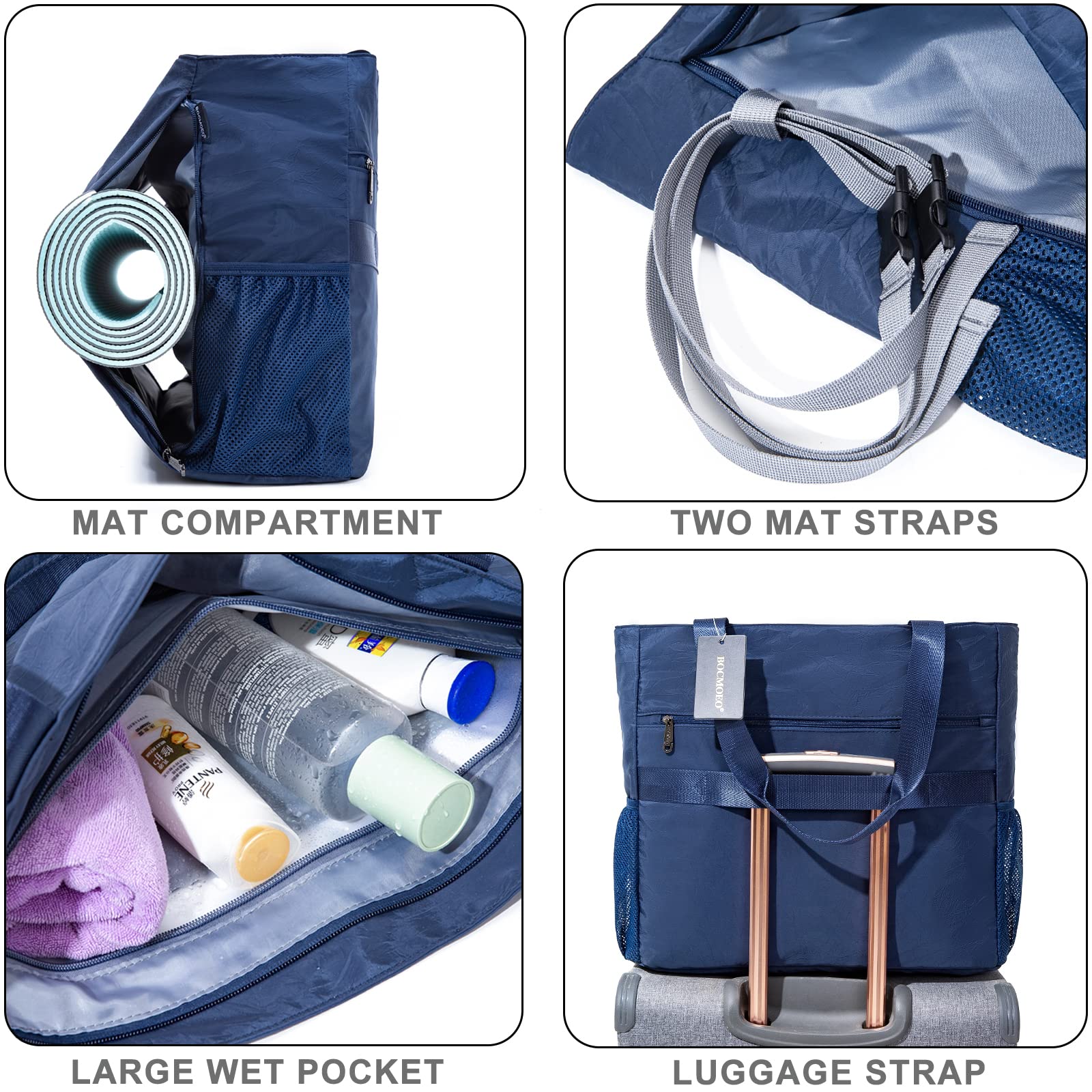 Premium Yoga Mat Bag - Waterproof Gym Shoulder Bag with Yoga Mat Holder & Wet Pocket for Yoga, Pilates, Gym, Travel & Beach | Perfect for Fitness Enthusiasts & Active Lifestyles