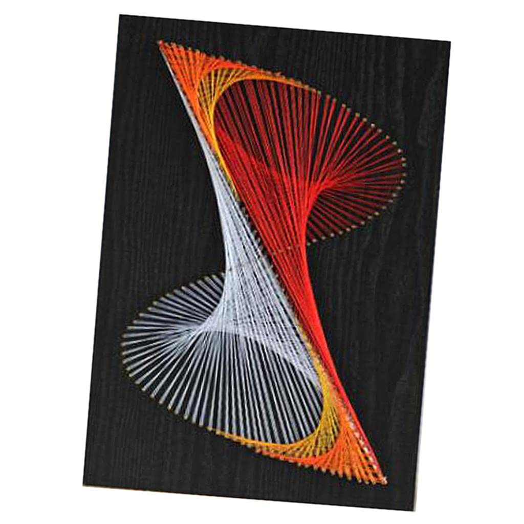 DIY Geometric Wooden Nail String Art Kit for Kids - Complete Craft Supplies Set | Creative Home Decor & Fun Educational Activity for Children's Room