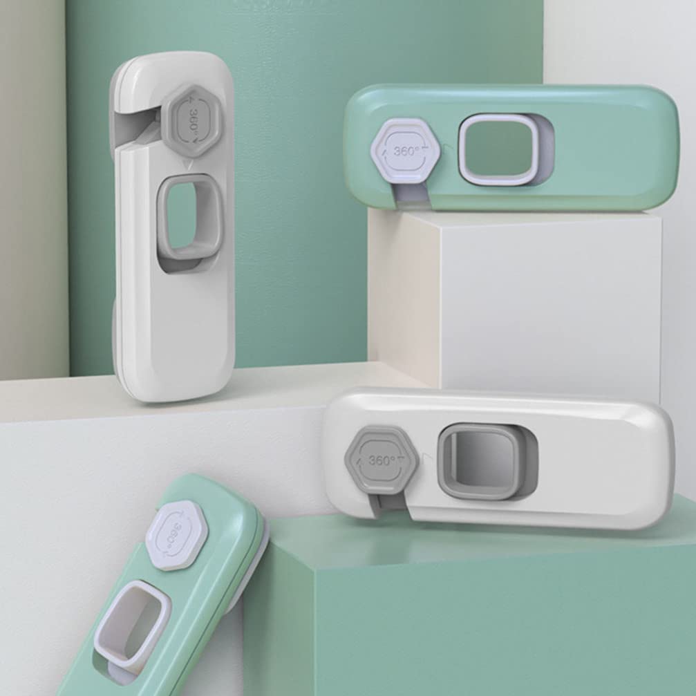 5-Pack Child Safety Locks - Baby Proof Cabinet & Drawer Latches, Window & Door Security Locks for Toddlers - Home Childproofing Essentials for Kitchen, Bathroom & Nursery Safety