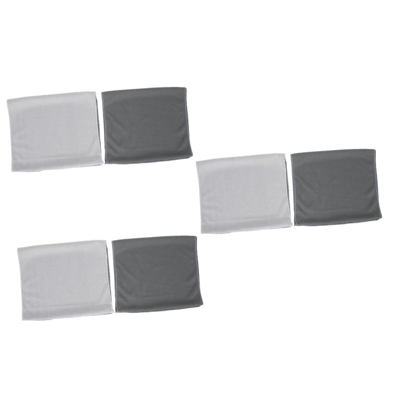 FOYTOKI 6-Pack Cooling Towels - Face & Gym Workout Towel for Sweat, Sports & Running - Instant Cold Polyester Towels for Exercise, Yoga, Hiking & Outdoor Activities