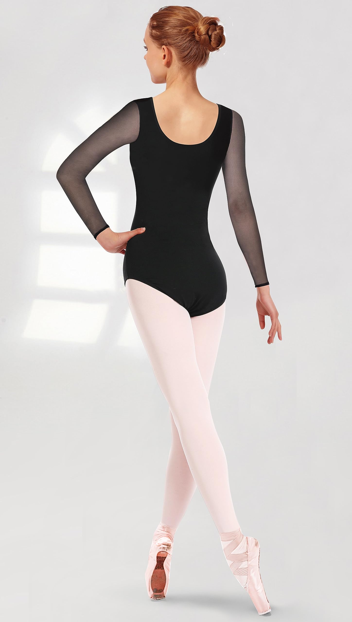 DANSHOW Women's Short Sleeve Ballet Leotard - Stretchable Dancewear for Adults - Perfect for Ballet, Jazz, Contemporary & Yoga Classes