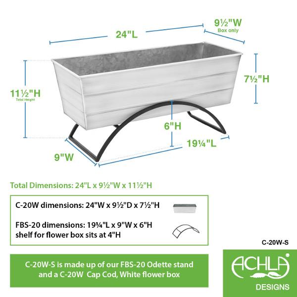 Elegant Flower Box with Odette Stand - Perfect for Wedding Centerpieces, Home Decor & Gift Giving