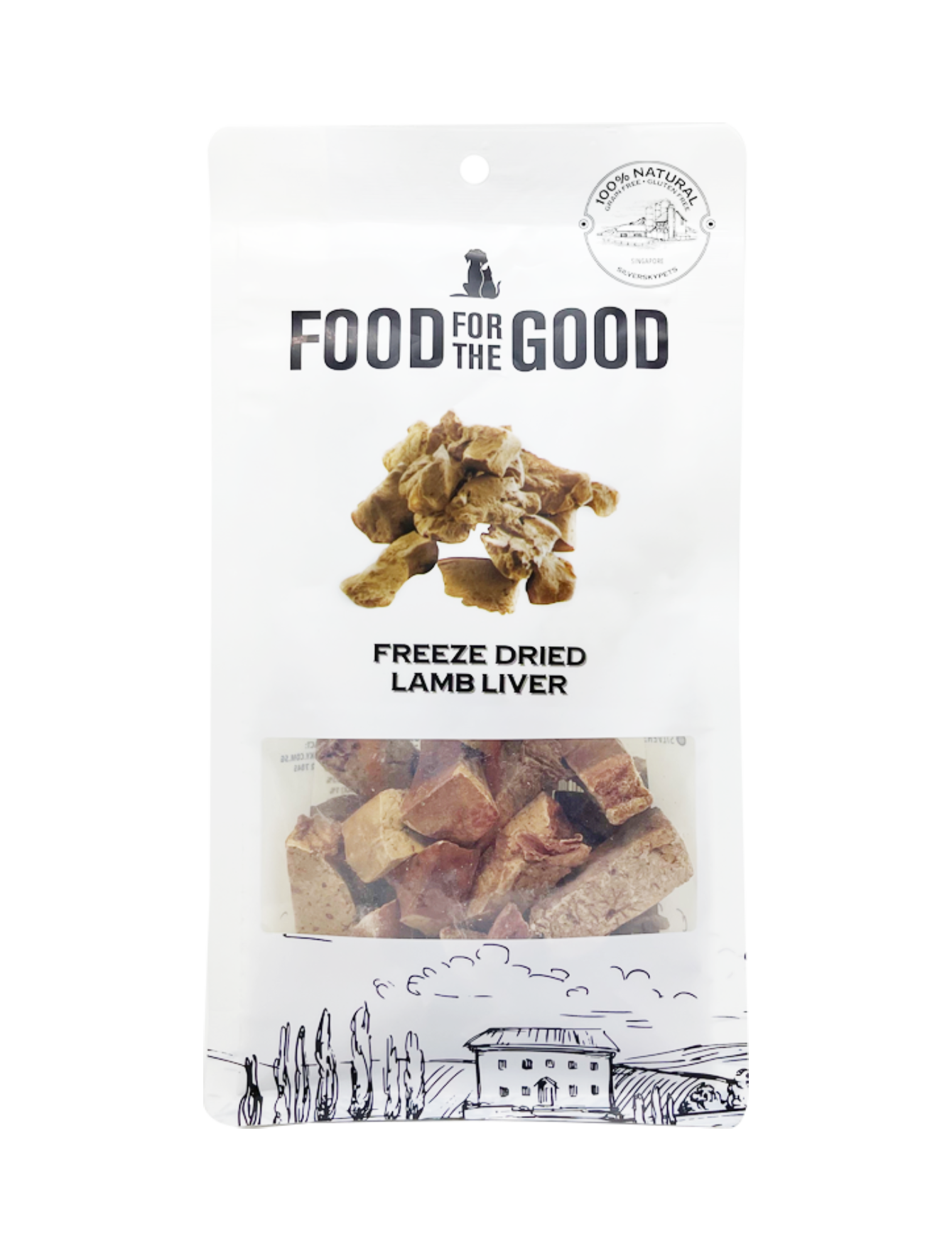 Premium Freeze-Dried Lamb Liver Treats for Dogs & Cats - 70g | All-Natural, High-Protein Snack for Training, Rewards & Healthy Diet