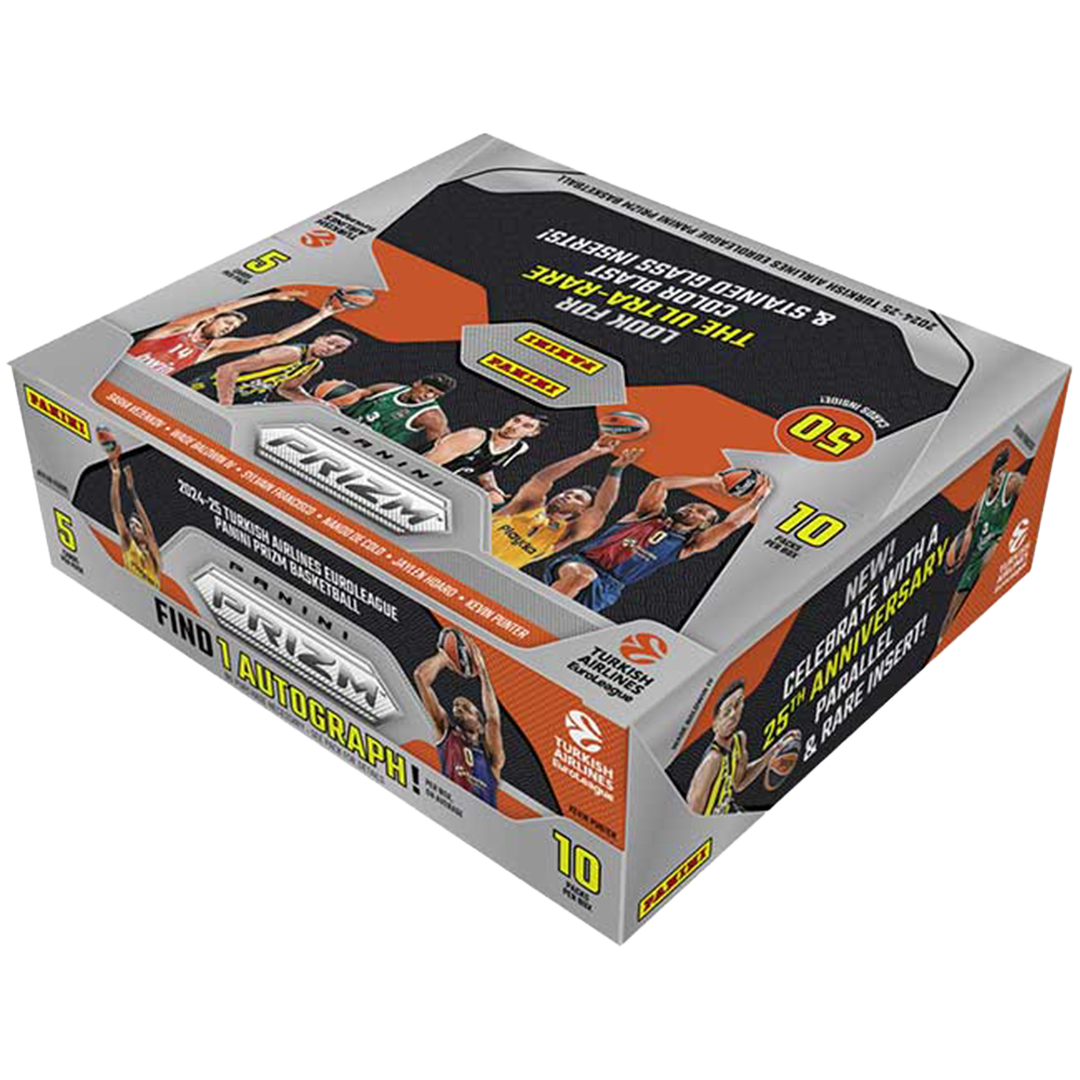2024-25 Panini Turkish Airlines Euroleague Prizm Basketball Hobby Box - Limited Edition Collectors Cards for Basketball Fans & Sports Memorabilia Enthusiasts - Perfect for Trading, Investing, and Displaying in Your Collection