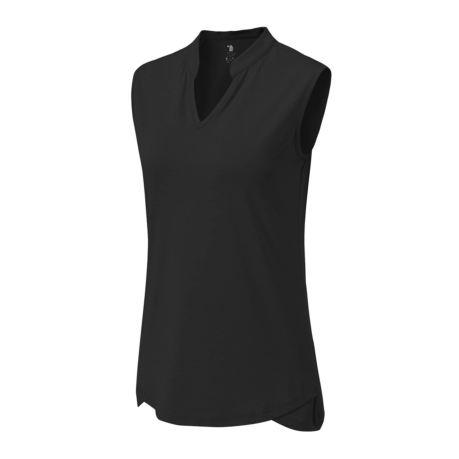BASUDAM Women's Sleeveless Golf Polo Shirts - Breathable V-Neck Athletic Top for Tennis, Running & Workouts - Quick Dry Moisture Wicking Performance Shirt for Summer Sports & Outdoor Activities