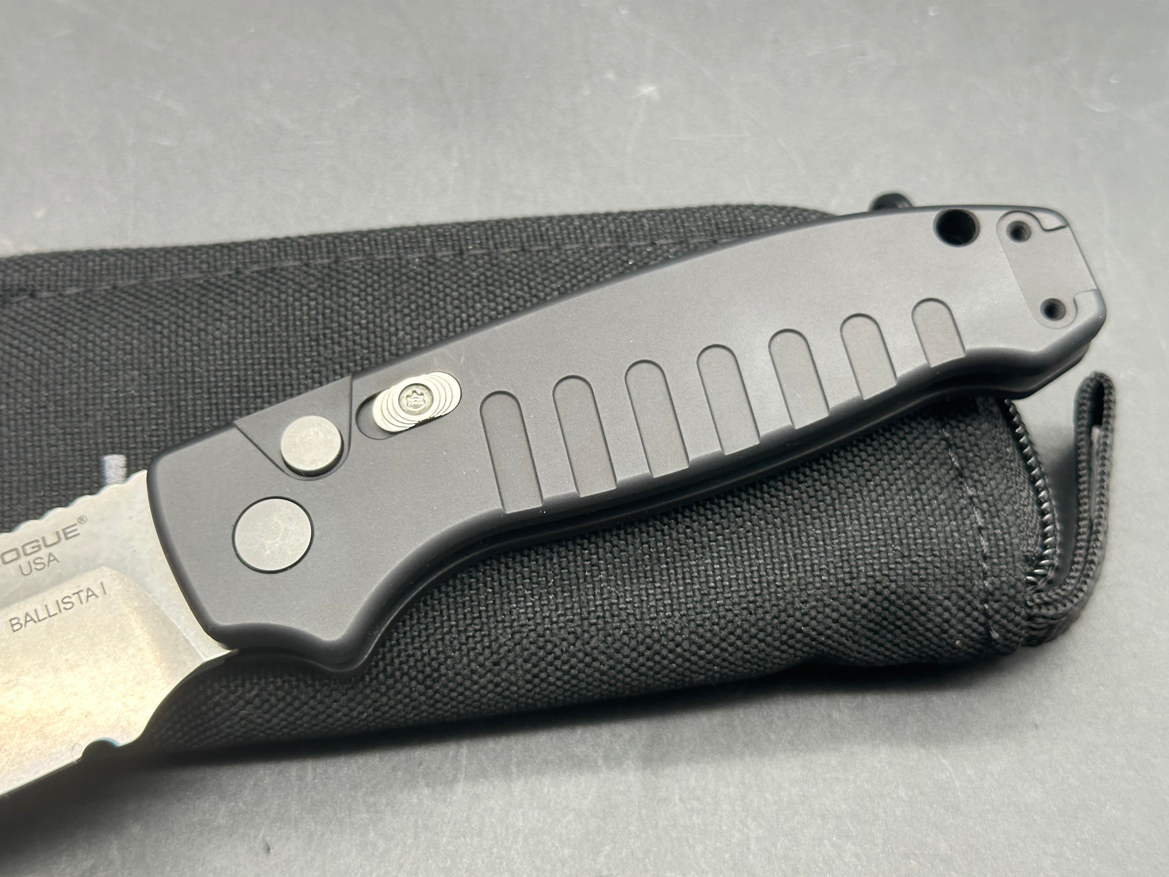 Hogue Ballista Drop Point Automatic Knife - 3.5