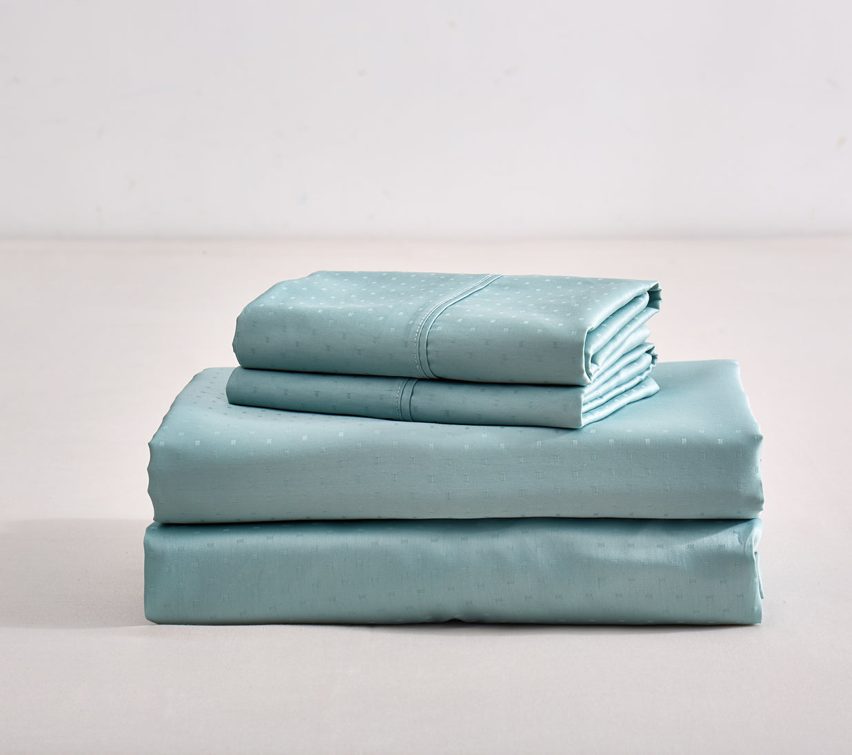 600 Thread Count Jacquard Pin Dot 100% Cotton Sheet Set - Queen Size, Soft & Breathable Bed Sheets - Luxury Hotel Quality Bedding for Comfortable Sleep - Perfect for Master Bedroom, Guest Room & Dorm