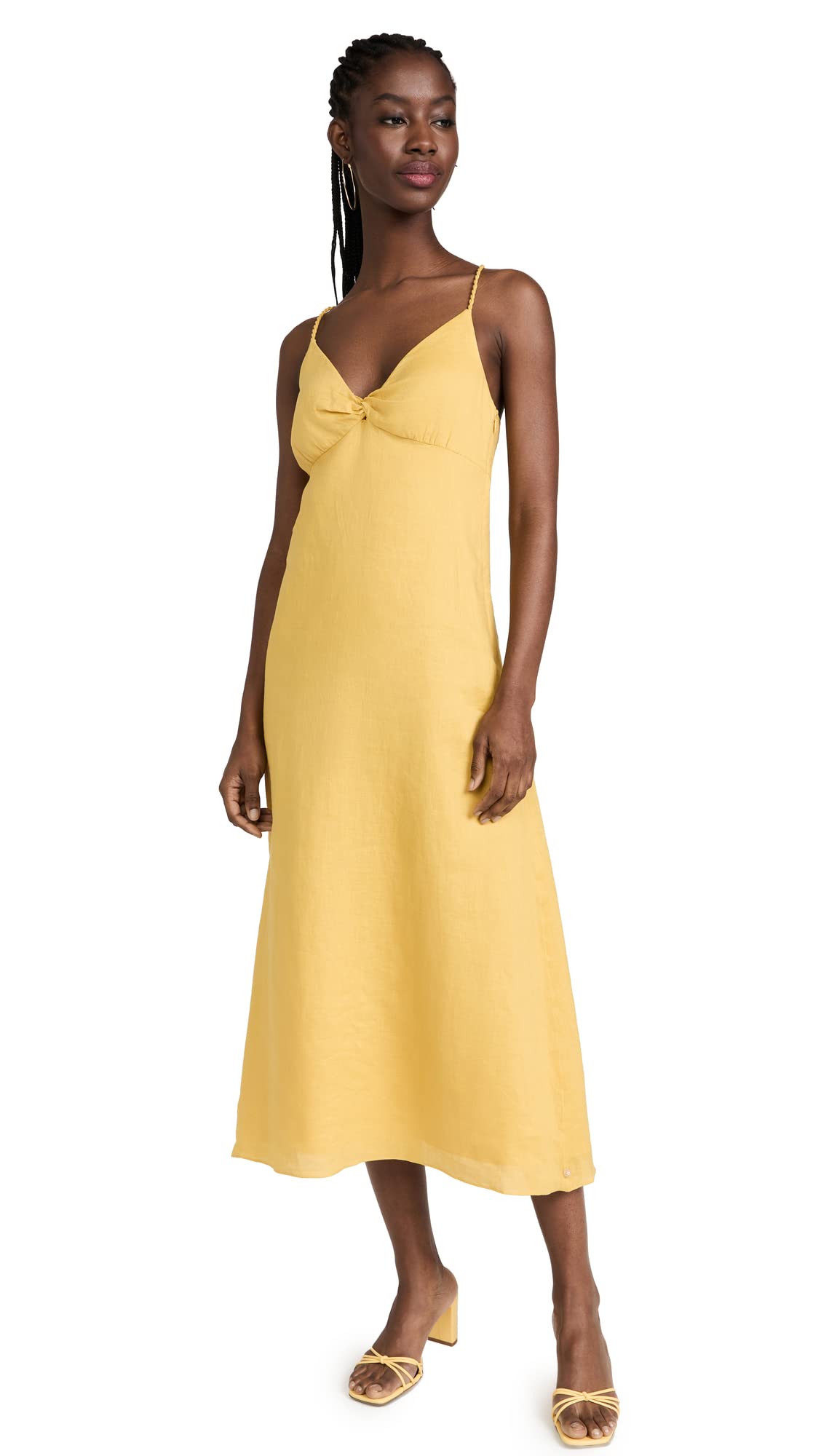 Scotch & Soda Women's Short Linen Slip Dress - Summer Casual Beach Dress for Vacation, Date Night & Outdoor Parties