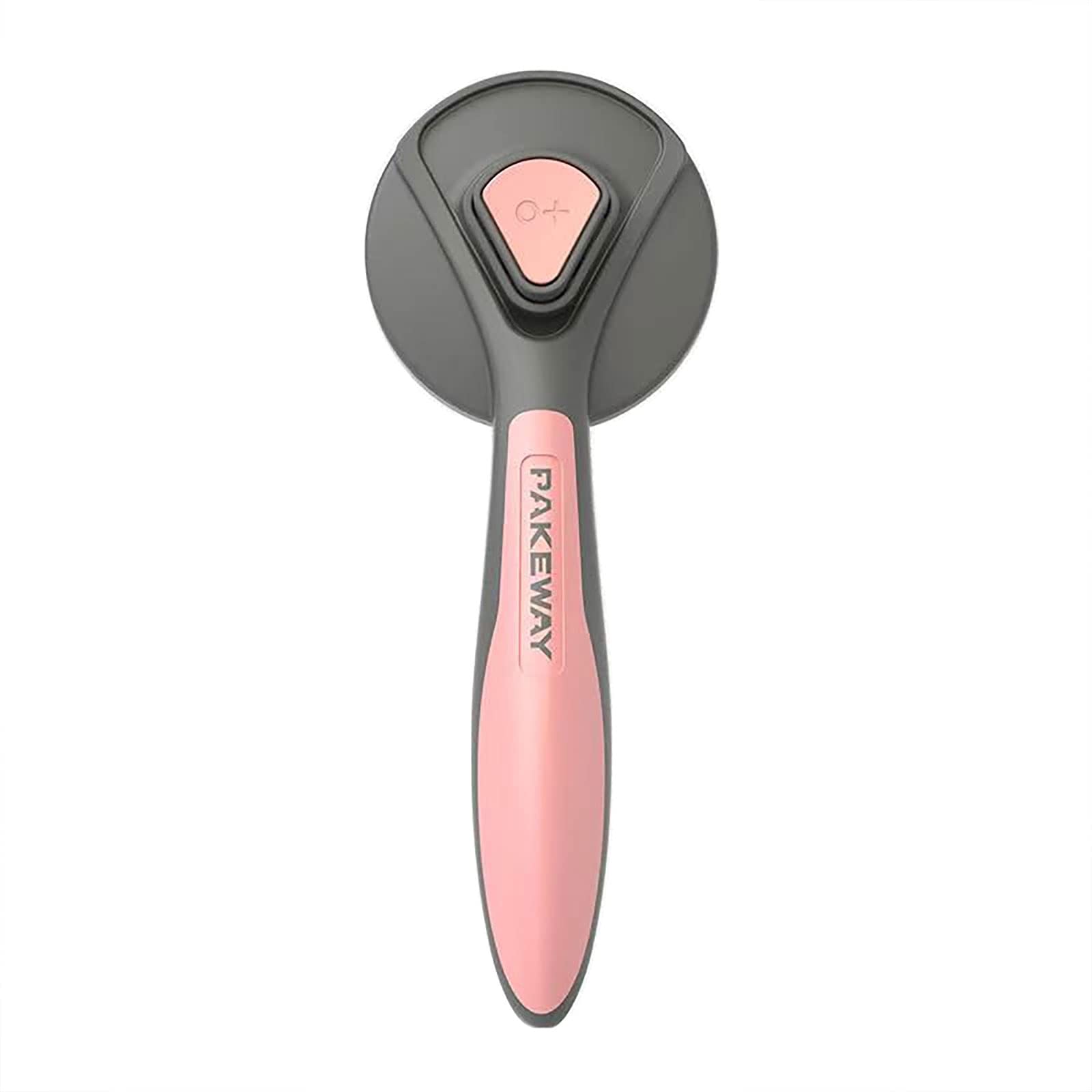 Self Cleaning Pet Brush for Cats & Dogs - Grooming Slicker Brush with Round Beads to Remove Loose Hair & Massage - Perfect for Long/Short Haired Pets (Pink) - Use for Daily Grooming, Shedding Control & Bonding Time (GZ001)