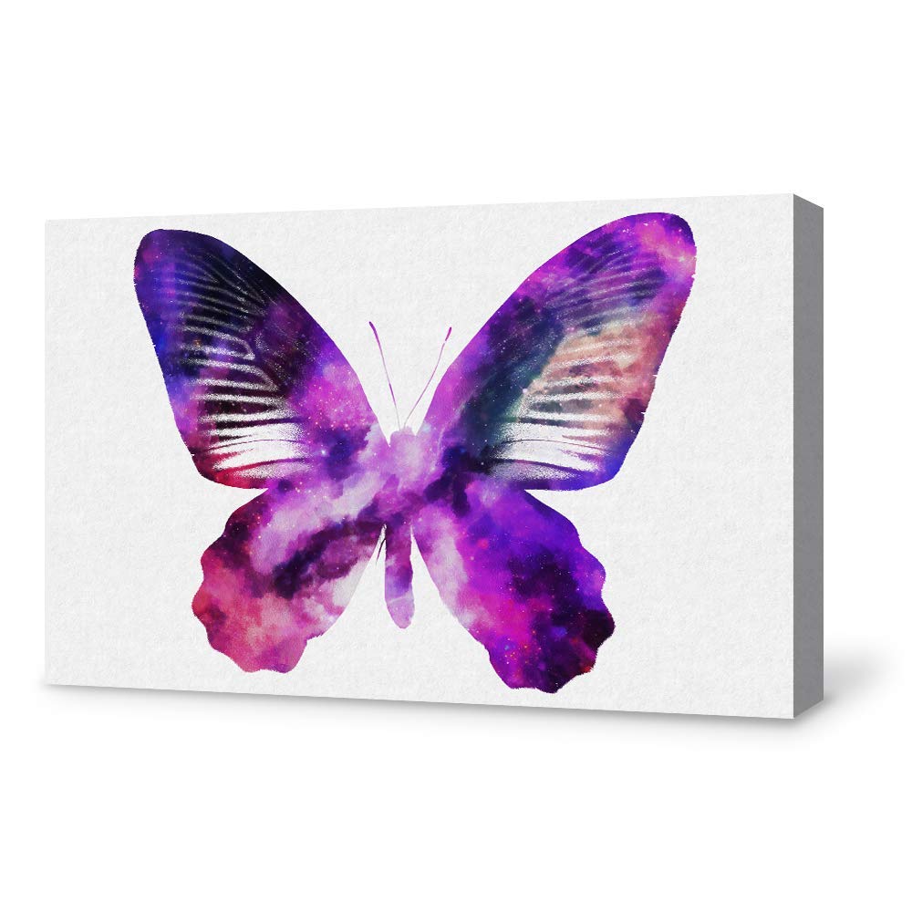 Beautiful Butterfly Giclee Canvas Wall Art - 16x24 Inches, Vibrant Home Decor for Bedroom, Living Room, Office & Nursery