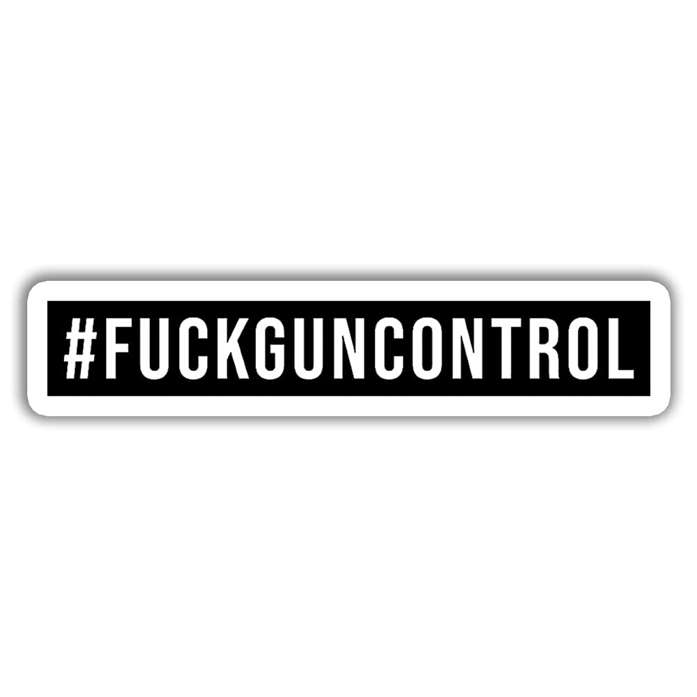 Fuck Gun Control Sticker - 3 Pack Rifle Gun Decals (3
