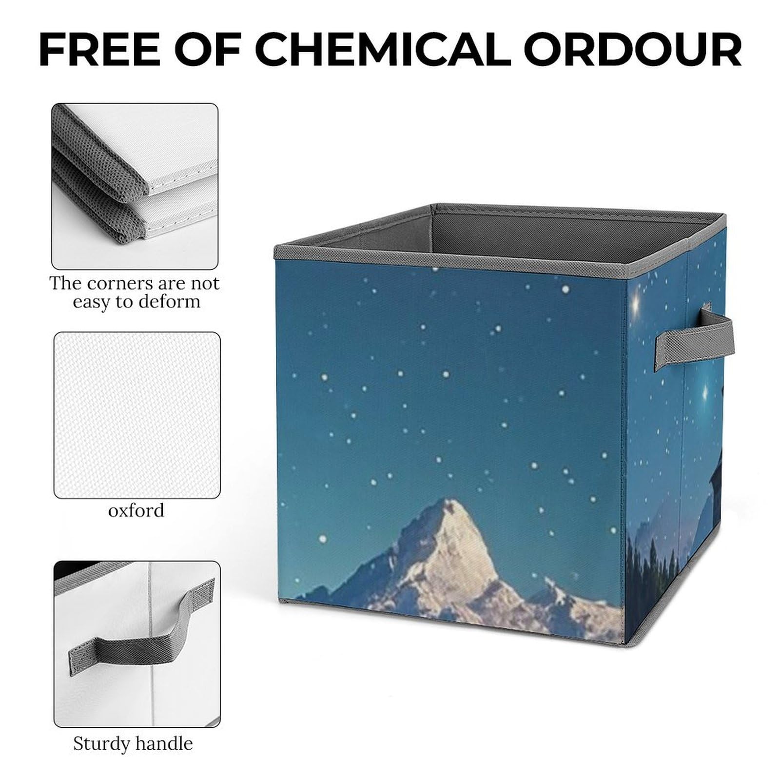 Large Collapsible Storage Bins with Handles - 10.6