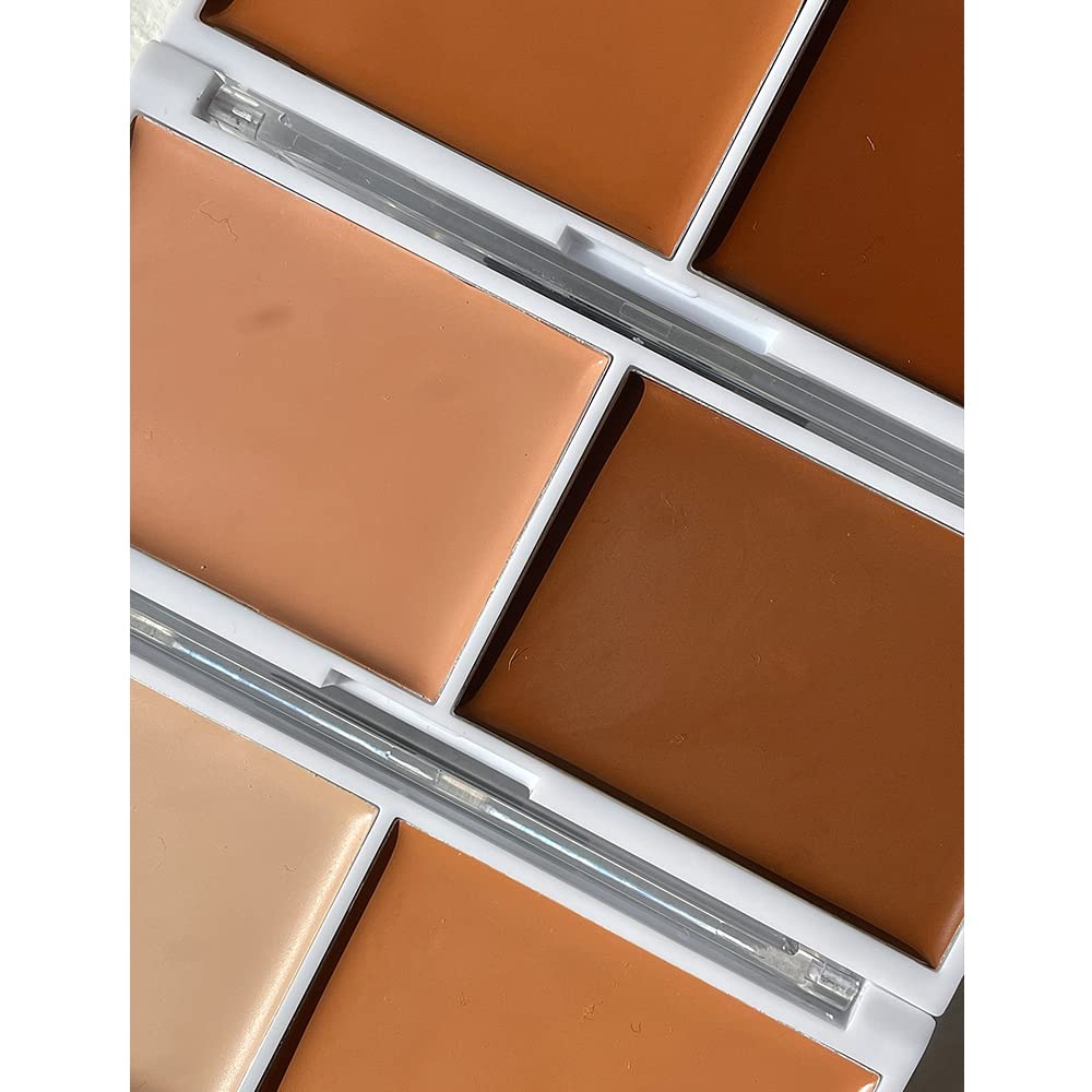 Revolution Relove Cream Contour Duo - Light/Medium Shade | Full Coverage Face Contouring Palette | Long-Lasting Flawless Finish | Professional Makeup Concealer & Contouring Kit (Dark) | Perfect for Everyday Glam & Special Occasions