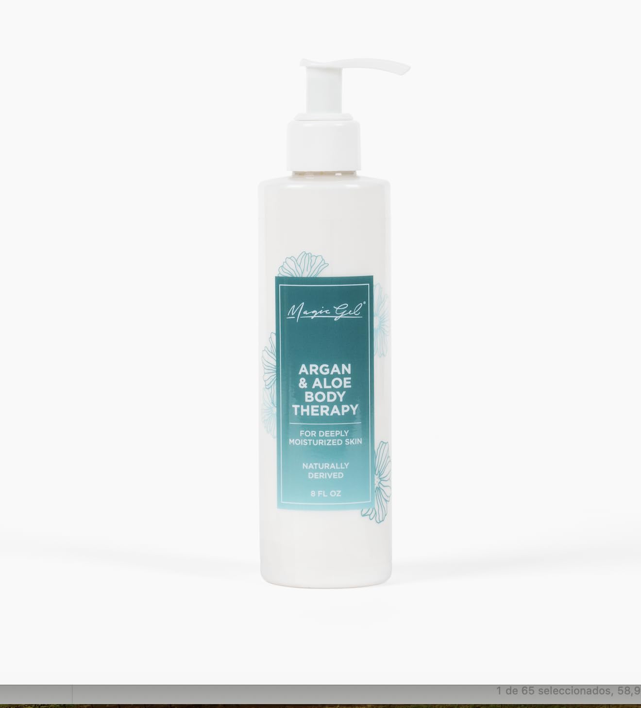 Magic Gel Argan & Aloe Body Therapy - Hydrating & Moisturizing Body Lotion Cream (8oz) for Dry Skin Care, After Shave, Post Workout & Daily Use