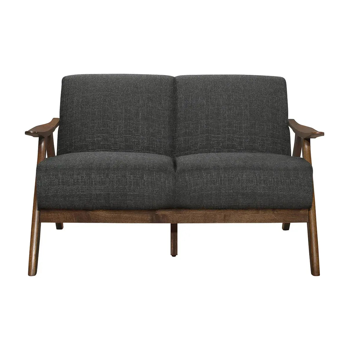 Damala Collection 1138 Dark Grey Sofa Set - Modern Living Room Furniture for Home & Office Comfort