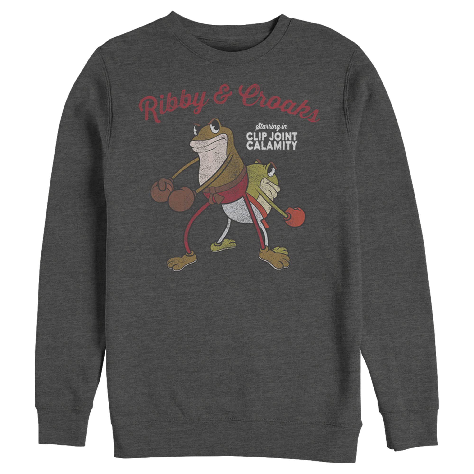 Cuphead Ribby & Croaks Distressed Sweatshirt for Men - Gaming & Casual Wear