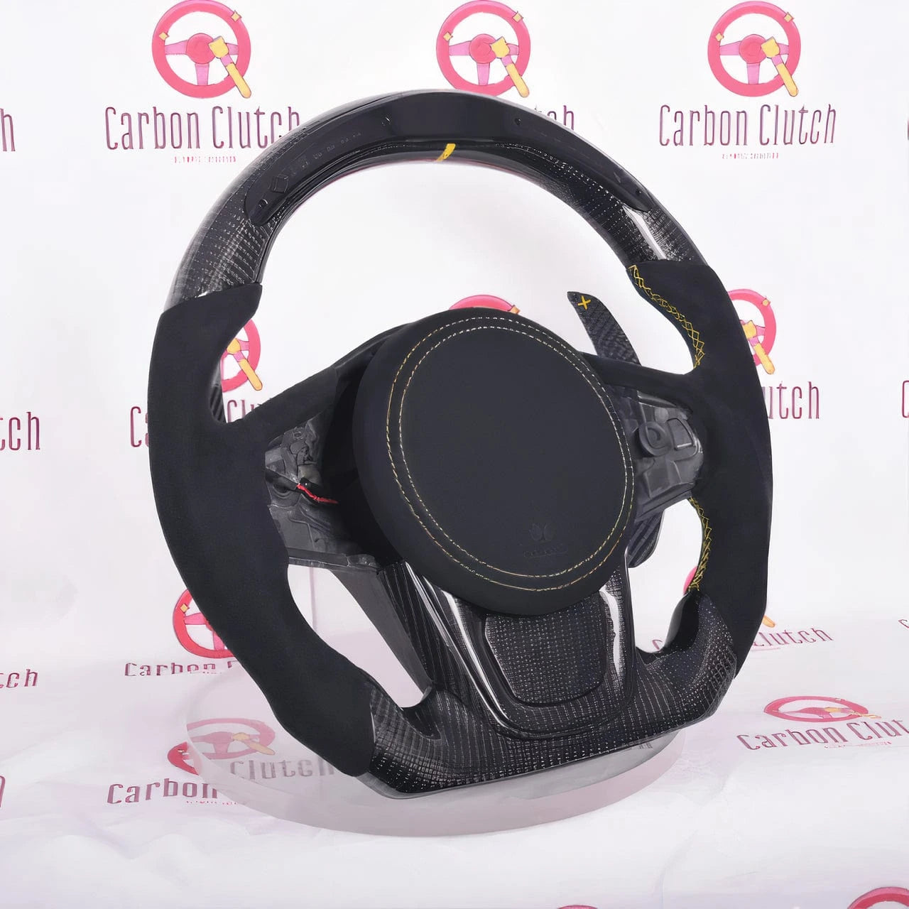 Toyota Supra Carbon Fiber Steering Wheel - Custom Racing Style for Enhanced Grip & Performance - Perfect for Track Days & Sports Car Enthusiasts