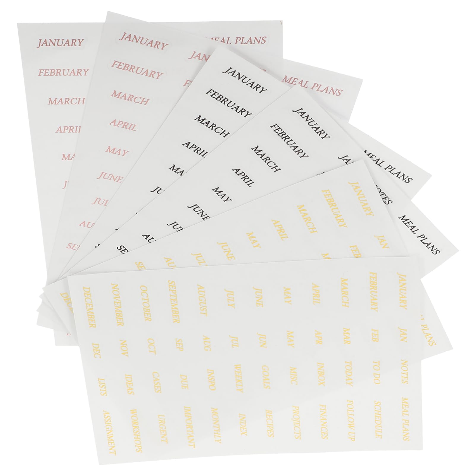 NUOBESTY 6 Sheets Ocean Themed Stickers - Gold Foil Scrapbook Decorations, Mailbox & Notebook Stickers for Journaling, DIY Crafts, and Planner Decoration | Perfect for Bullet Journals, Scrapbooking, and Gift Wrapping