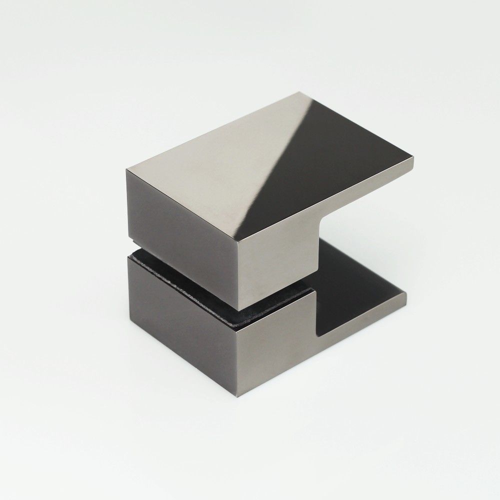 Square Shower Knob Handle - Polished Gunmetal Finish for Bathroom & Shower Upgrade | Durable & Stylish Faucet Handle Replacement