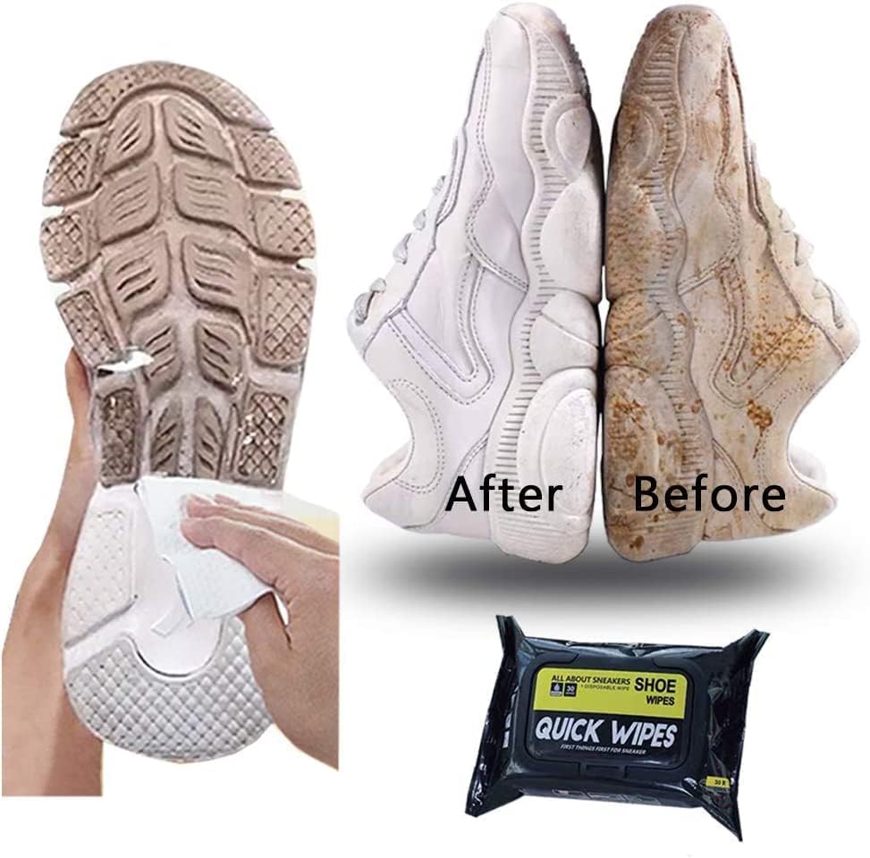 LIRABS 80-Pack Shoe Cleaning Wipes for Sneakers, Shoes & Footwear | Quick & Easy Instant Cleaner | Perfect for Gym, Travel, Sports & Everyday Use