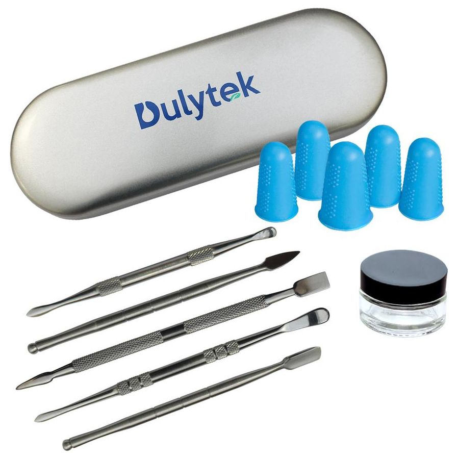 Dulytek 7-Piece Rosin & Wax Tool Kit - Essential Dab Accessories for Concentrate Enthusiasts - Perfect for Dabbing, Extracting, and Cleaning Cannabis Resin