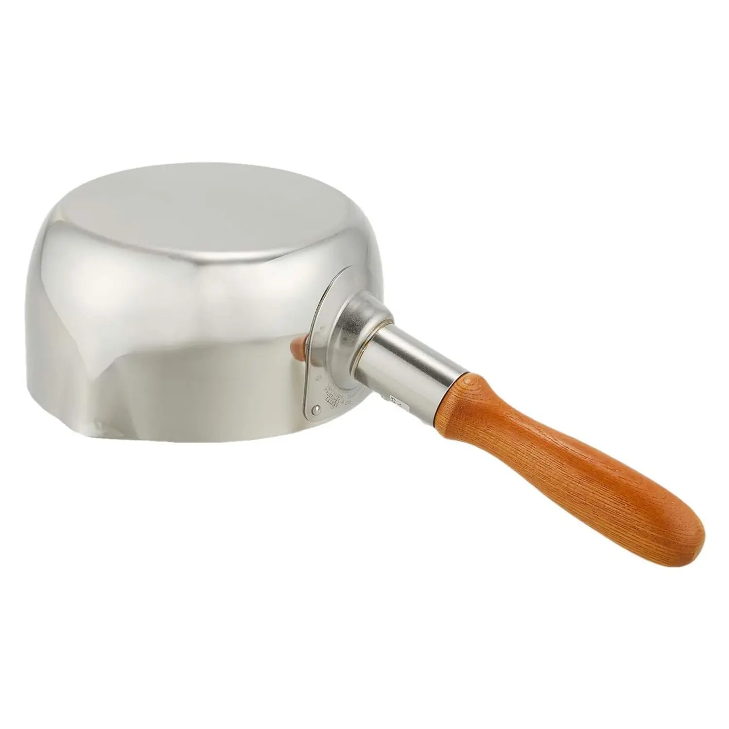 Premium Gyokkodou Stainless Steel Milk Pan 1.3L (130mm) - Small Saucepan for Perfect Milk Frothing, Hot Chocolate & Cream Heating - Ideal for Coffee Shops, Home Baristas & Professional Kitchens