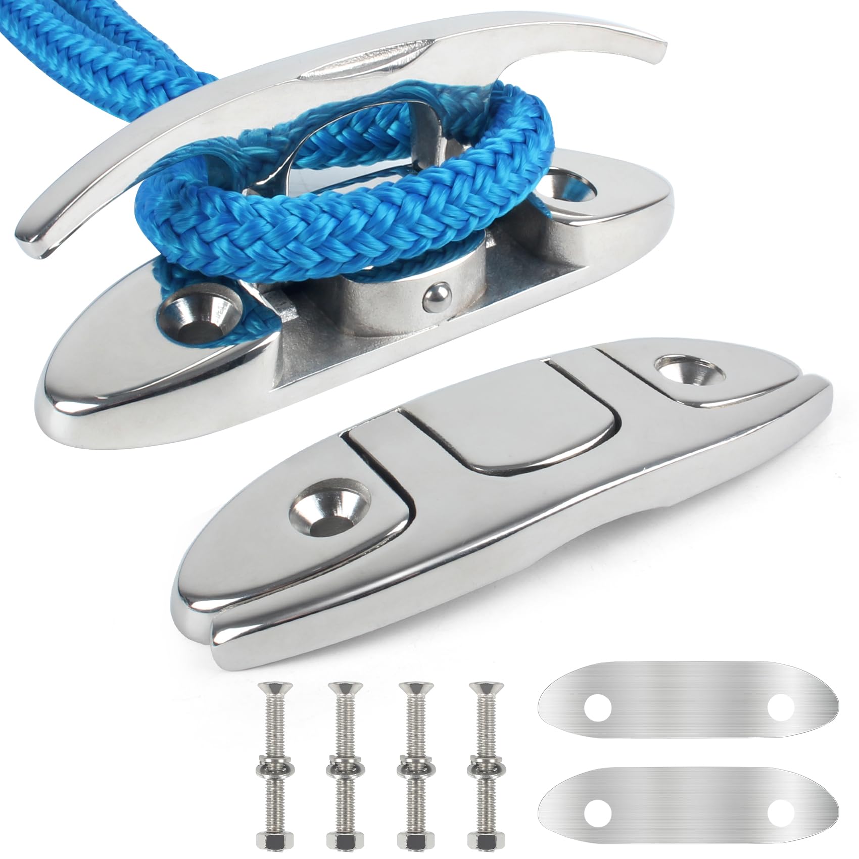 ORLANG 316 Stainless Steel Folding Boat Cleat - Marine Grade 4-3/4