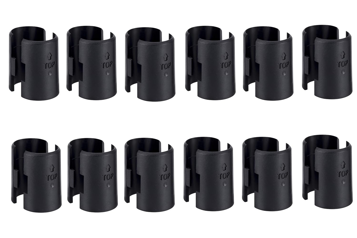 24 Pcs 3/4 Inch Wire Shelving Shelf Lock Clips - Heavy Duty Shelf Sleeve Replacements for Wire Rack Systems | Perfect for Garage Storage, Pantry Organization & Commercial Shelving
