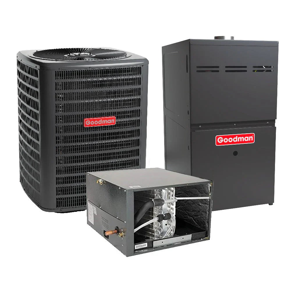 Goodman 3.0 Ton 15.2 SEER2 R32 Air Conditioner - GLXS5BA3610 GR9S800804BX CHPTA3630C3 | High-Efficiency Cooling for Homes & Offices