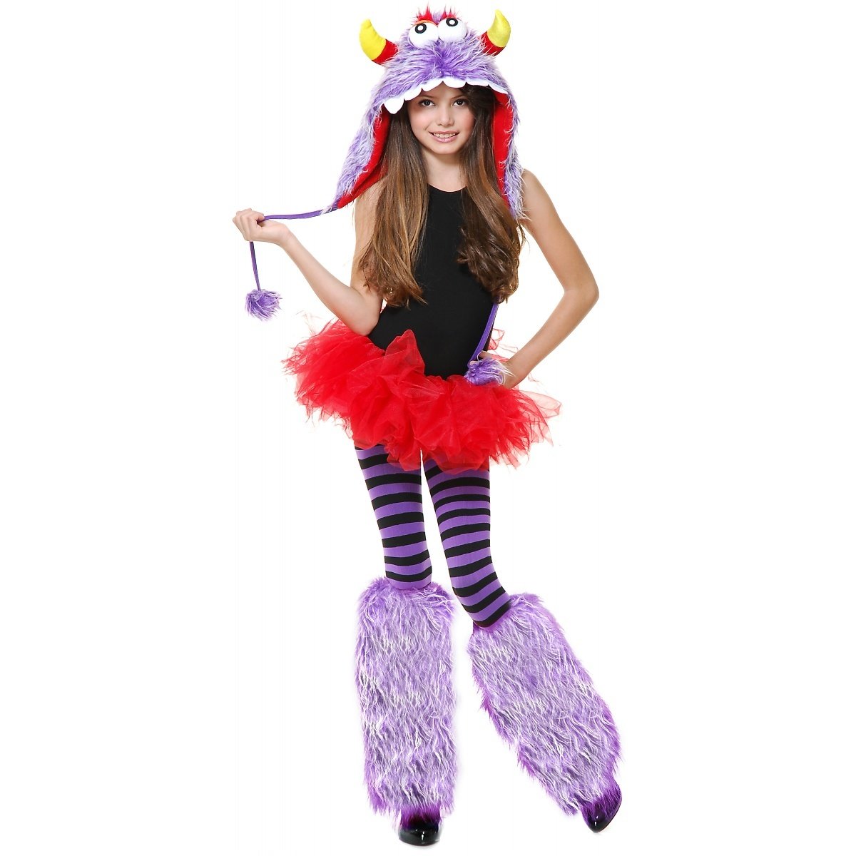 Girl's Monster Costume Set - Purple Halloween Outfit for Kids | Perfect for Halloween Parties, Trick or Treating & Dress-Up Play