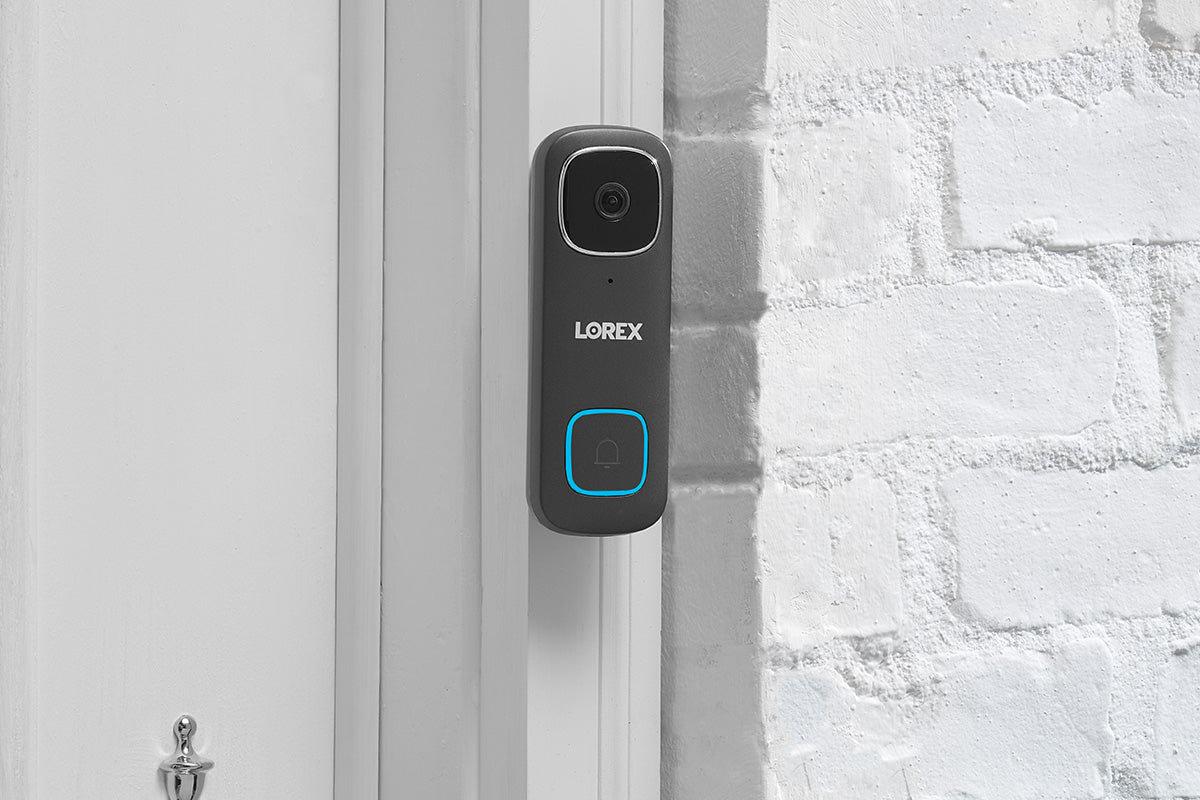 Lorex 1080p HD Wired Video Doorbell Camera with Two-Way Audio - Smart Home Security System for Front Door Monitoring & Package Protection