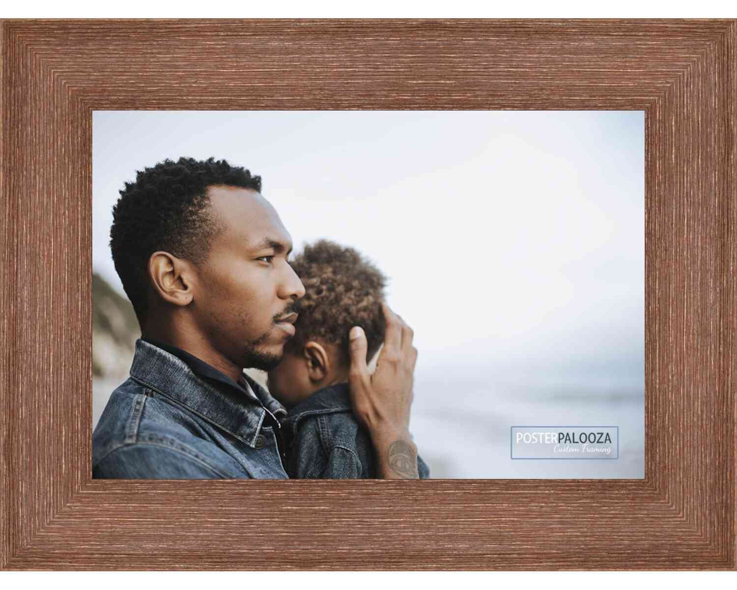 Vintage Distressed Wood Picture Frame 27x21 Inch - UV Acrylic, Foam Backing & Hanging Hardware - Perfect for Wall Art, Posters, Photos & Home Decor