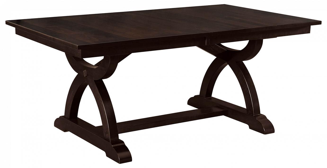 Carmen Trestle Table - Solid Wood Dining Table for Kitchen & Dining Room | Farmhouse Style Trestle Table with Bench | Perfect for Family Gatherings & Dinner Parties