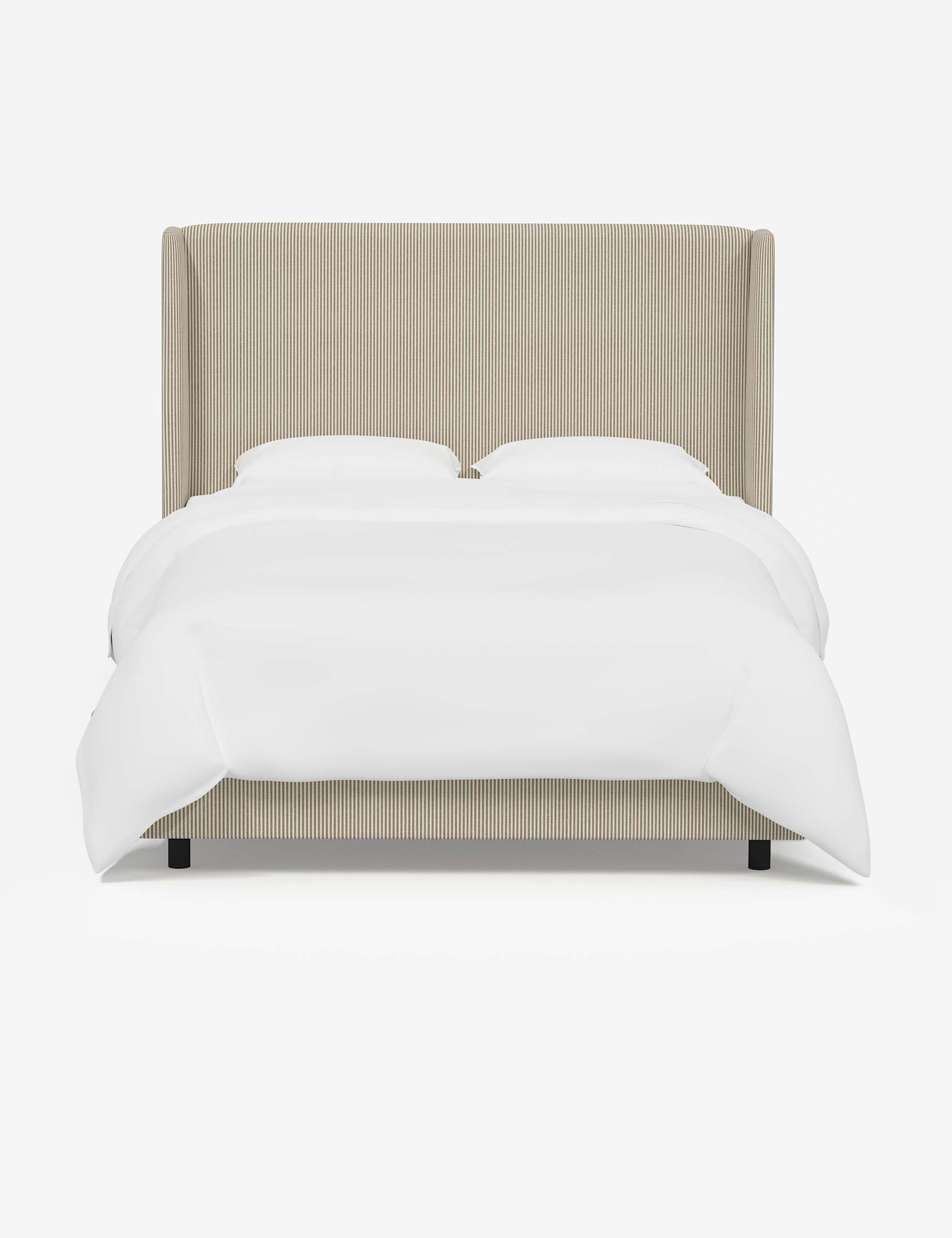 Adara Bed - Queen Size Platform Bed Frame with Upholstered Headboard, Modern Bedroom Furniture for Home Decor | Perfect for Master Bedroom, Guest Room & Apartment