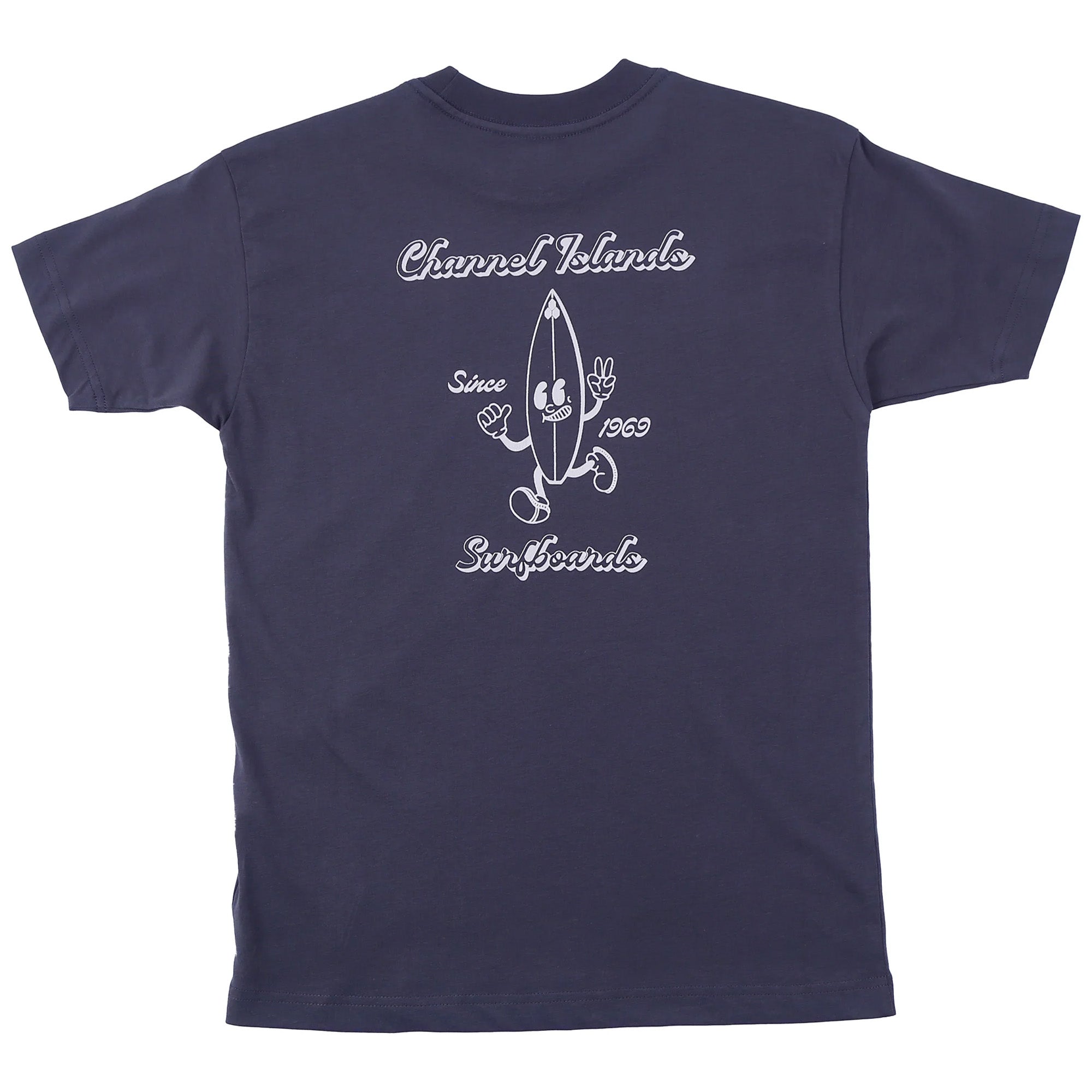 Channel Islands Surfy Youth Boys Short Sleeve T-Shirt - Charcoal Gray for Beach, Surfing & Casual Summer Wear